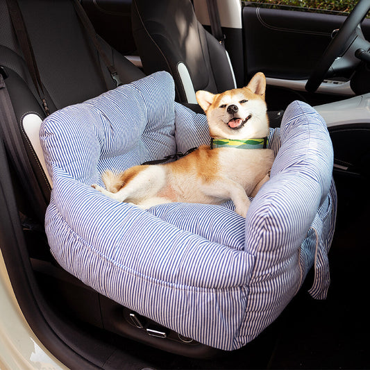 Cozy Pet Collection | Dog Booster Seat with Adjustable Safety Harness | Portable Design for Comfortable Travel 1