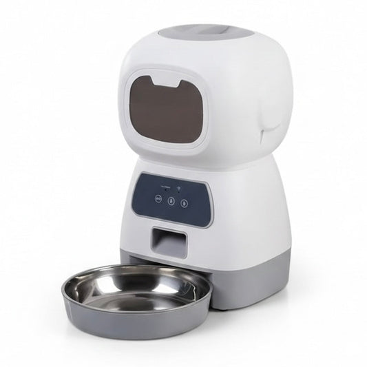 Smart Automatic Pet Feeder with Voice Recording | Programmable Meal Schedule | Dogs & Cats