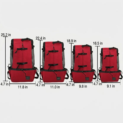 Dog Backpack Carrier – Ergonomic & Breathable with Built-In Safety Harness