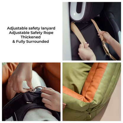 RoadPaw | Plush Dog Car Seat with Safety Belt