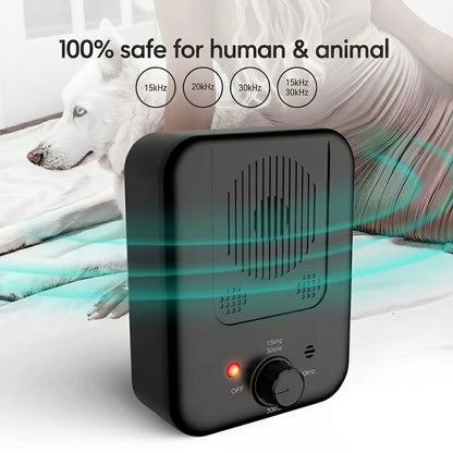 Ultrasonic Bark Control Device – 3 Range Settings & USB Rechargeable