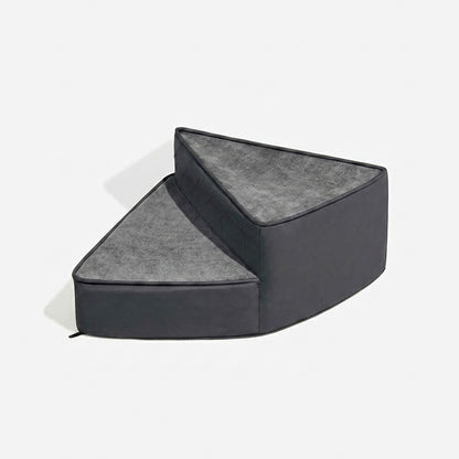 Spiral Dog Stairs – Water-Repellent Faux Leather & Joint-Friendly Sponge
