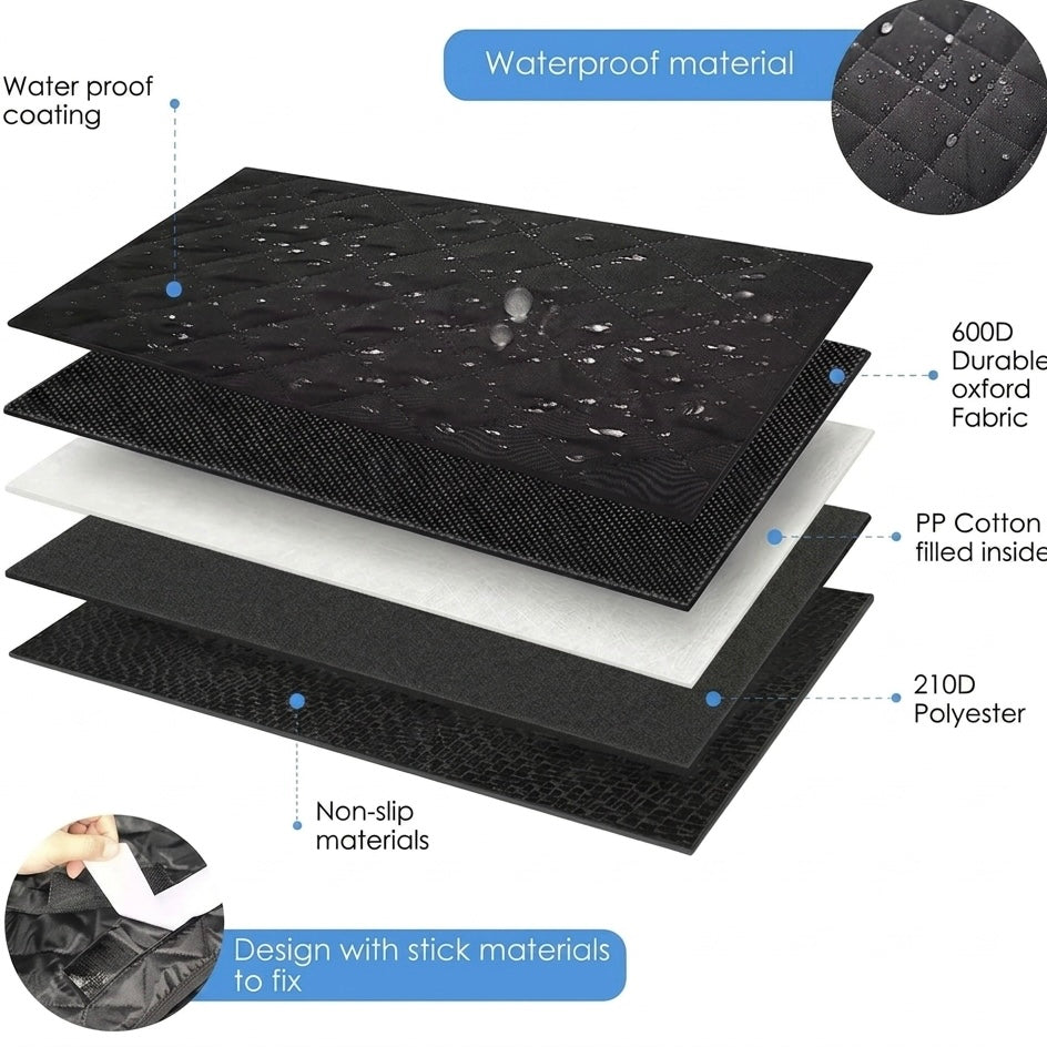 Heavy-Duty Waterproof SUV Cargo Liner – Non-Slip, Bumper Flap & Oxford Fabric