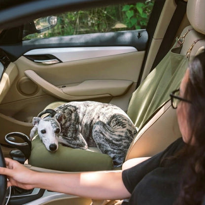 Large Dog Car Seat Bed – Waterproof & Bolstered with Anti-Slip Base