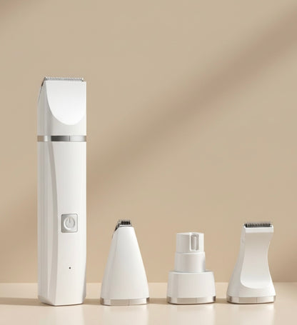 4-in-1 Pet Grooming Trimmer | Quiet 45dB | USB-C Rechargeable | 50-Min Battery | Cats & Dogs