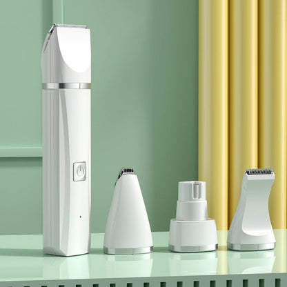 4-in-1 Pet Grooming Trimmer | Quiet 45dB | USB-C Rechargeable | 50-Min Battery | Cats & Dogs