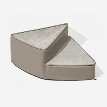 Spiral Dog Stairs – Water-Repellent Faux Leather & Joint-Friendly Sponge