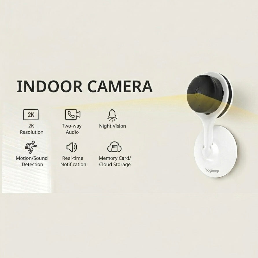 Smart Indoor Pet Camera | 2K Resolution with Night Vision & Two-Way Audio | Ideal Dog & Cat Monitor