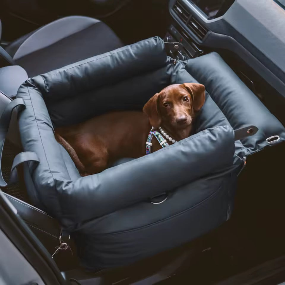 RoadPaw | Plush Dog Car Seat with Safety Belt