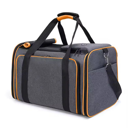 Expandable Pet Carrier Bag – Breathable Mesh, Foldable & Lightweight
