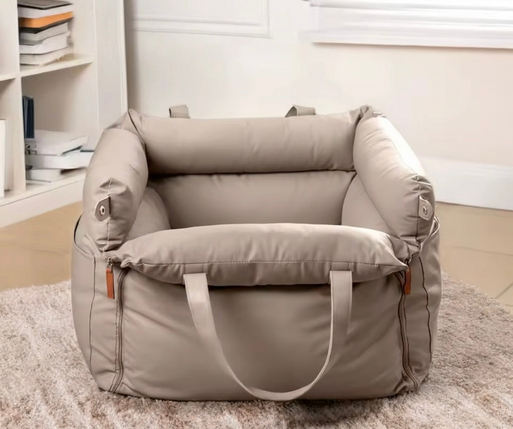 RoadPaw | Plush Dog Car Seat with Safety Belt