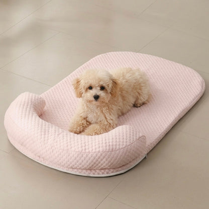 Orthopedic Cooling Dog Bed with Gel Mat & Joint Support