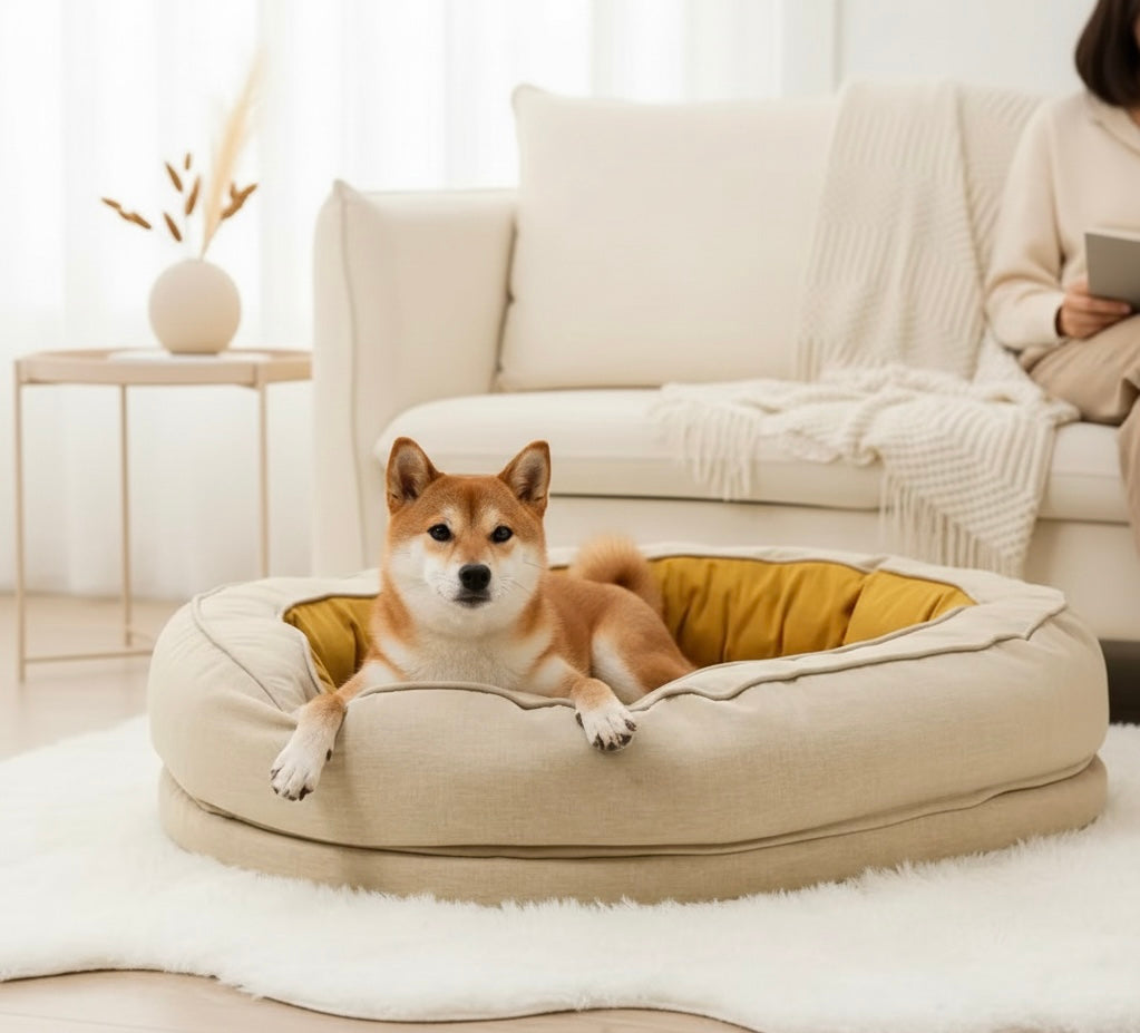 SnugglePaw Orthopedic Dog Bed – Removable Washable Cover