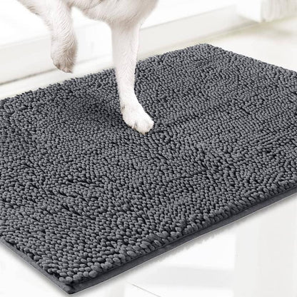 Absorbent Chenille Entryway Rug with Non-Slip Backing | Washable Indoor Mat for Easy Cleaning 1