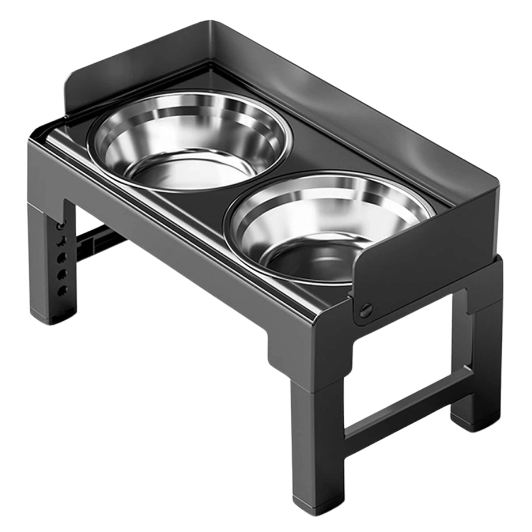 Adjustable Elevated Pet Feeder with Stainless Steel Slow Feeder Bowls | Ergonomic Design for Healthy Digestion 2
