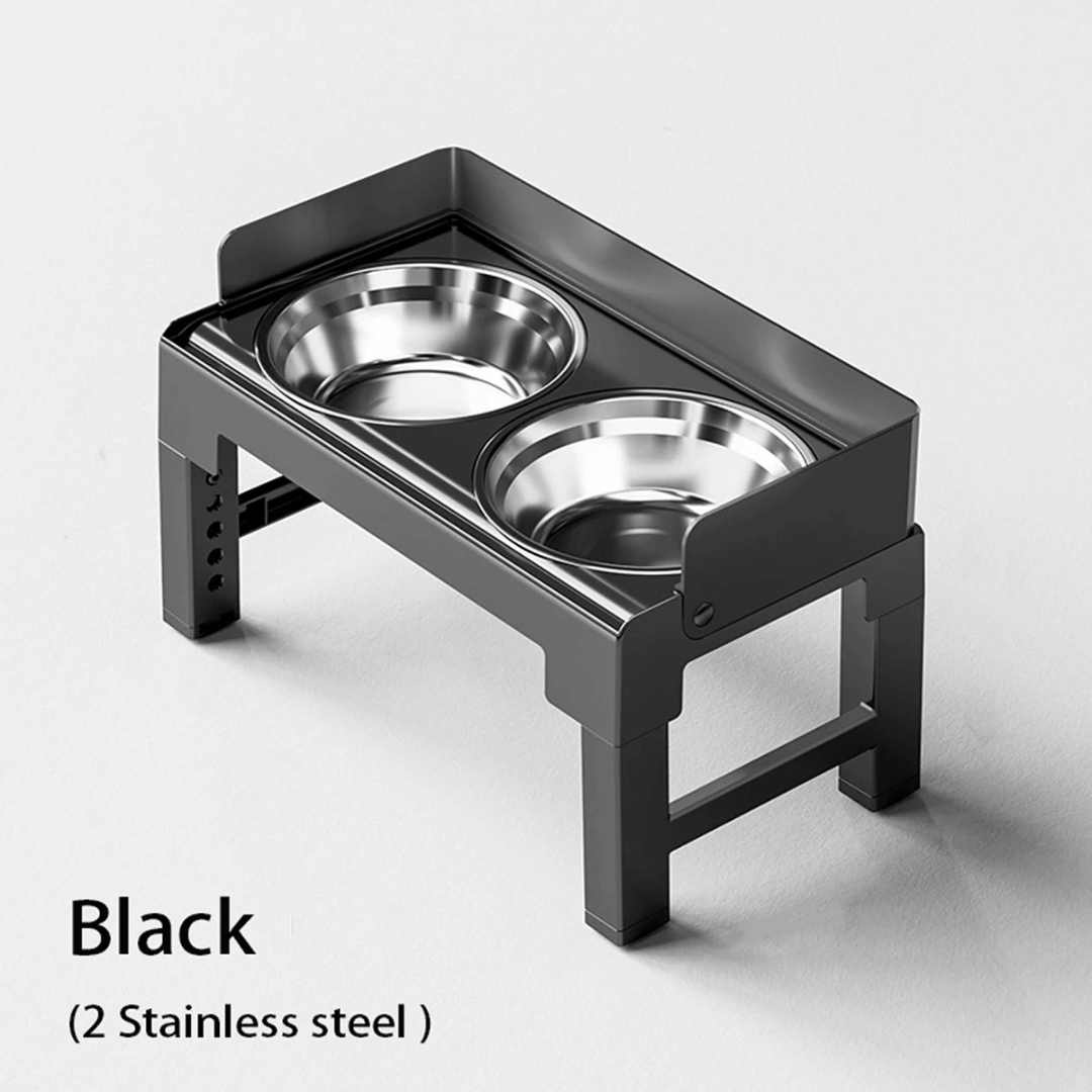 Adjustable Elevated Pet Feeder with Stainless Steel Slow Feeder Bowls | Ergonomic Design for Healthy Digestion 3
