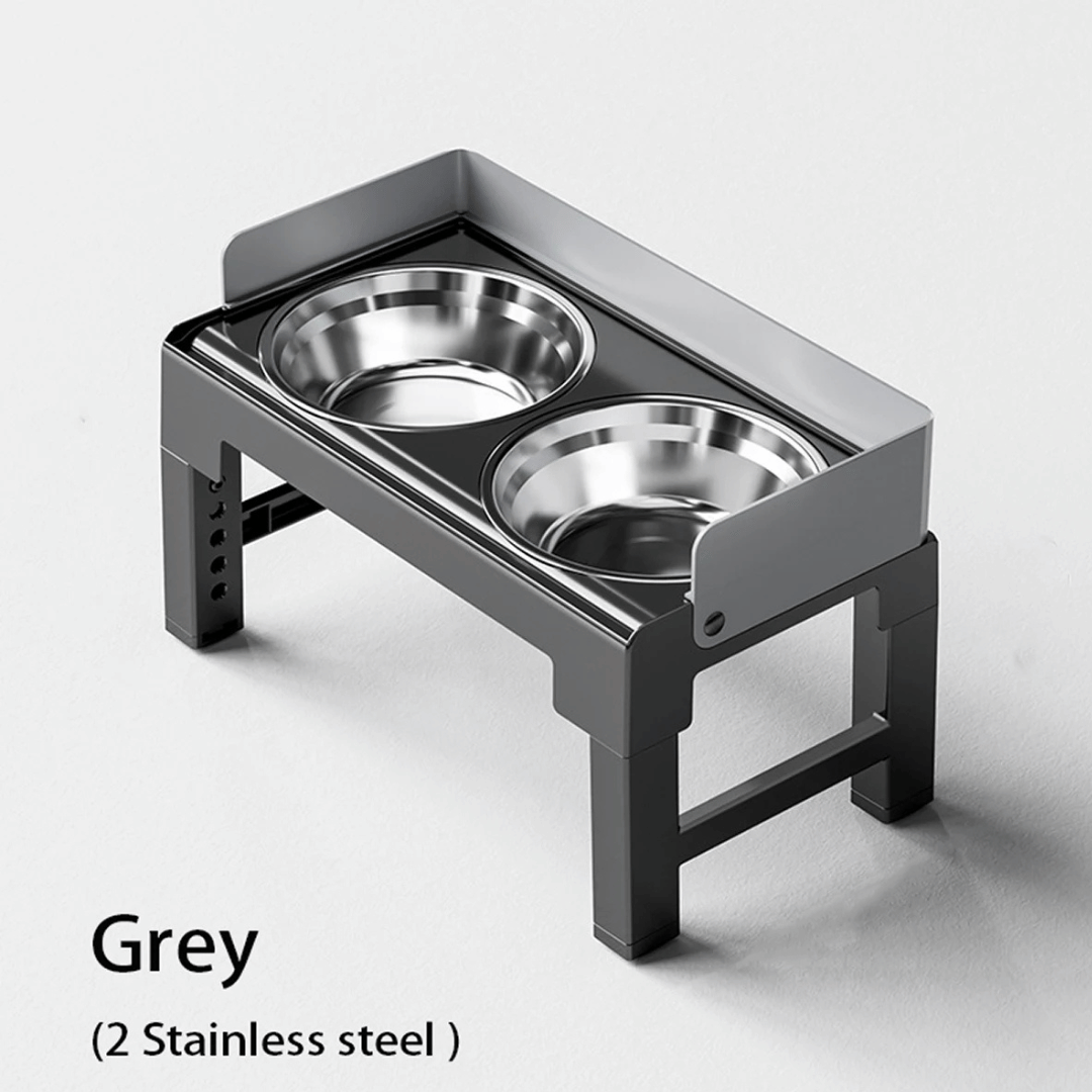 Adjustable Elevated Pet Feeder with Stainless Steel Slow Feeder Bowls | Ergonomic Design for Healthy Digestion 4