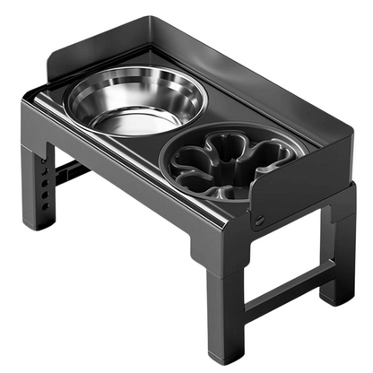 Adjustable Elevated Pet Feeder with Stainless Steel Slow Feeder Bowls | Ergonomic Design for Healthy Digestion 5