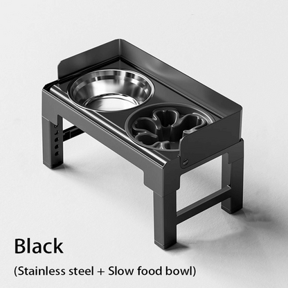 Adjustable Elevated Pet Feeder with Stainless Steel Slow Feeder Bowls | Ergonomic Design for Healthy Digestion 6