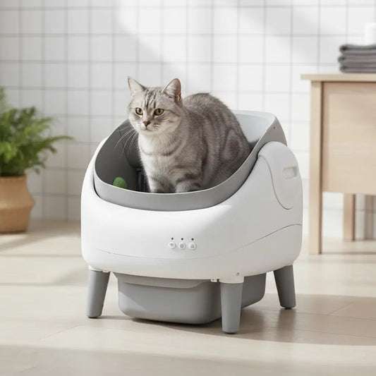 Automatic Cat Litter Box with Smart App Control & 15L Capacity for Hassle-Free Cleaning 0