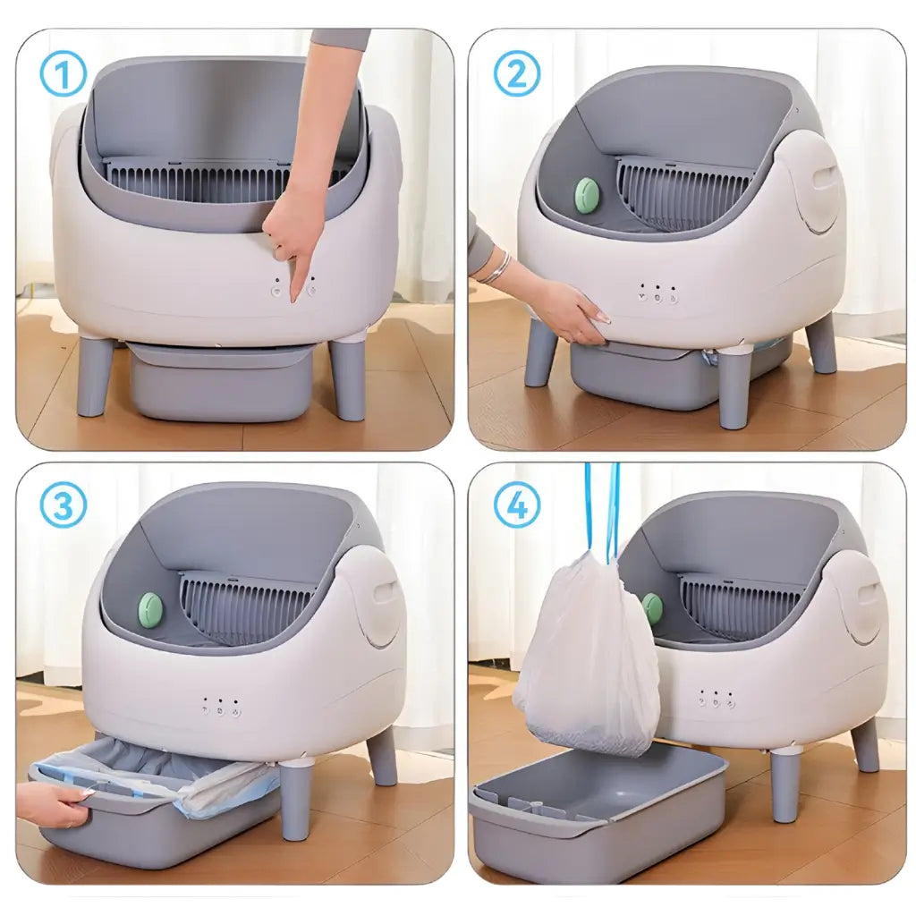 Automatic Cat Litter Box with Smart App Control & 15L Capacity for Hassle-Free Cleaning 6