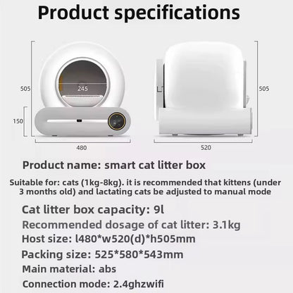 CleanPaw | Automatic Cat Litter Box – Self-Cleaning & App-Controlled