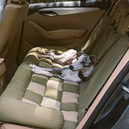 Large Dog Car Seat Bed – Waterproof & Bolstered with Anti-Slip Base