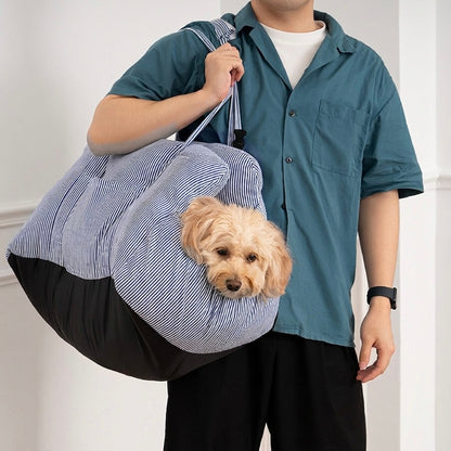 Dog Booster Car Seat – Adjustable Harness & Semi-Enclosed Design