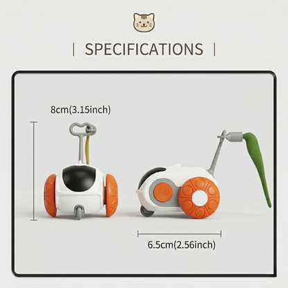 Chase Buddy | Interactive Cat Toy with Remote Control & Feather Wand | Engaging Play for Cats 4