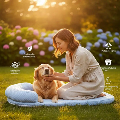 Chillbuddy Oasis | Orthopedic Dog Bed with Cooling Gel Mat | Supportive Pet Bed for Ultimate Comfort 8
