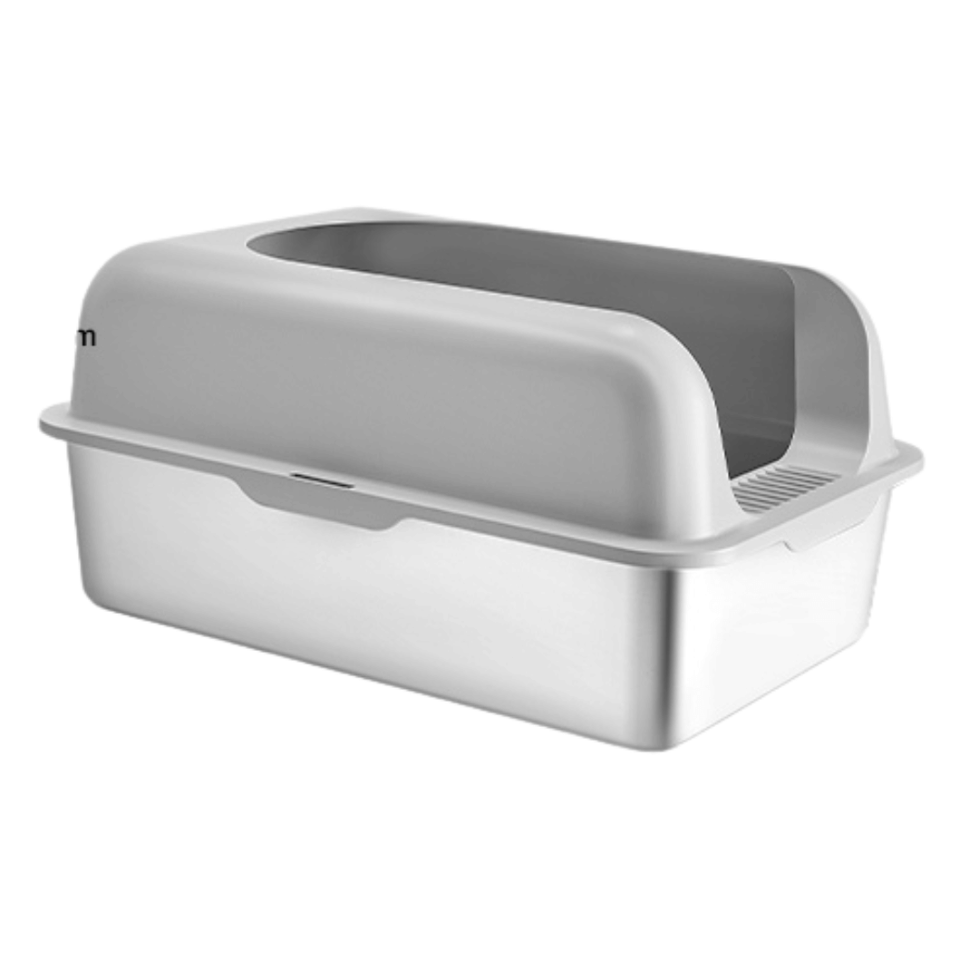 Clever Step | Extra Large Cat Litter Box with High-Sided Design | Stainless Steel Tray for Mess-Free Floors 6