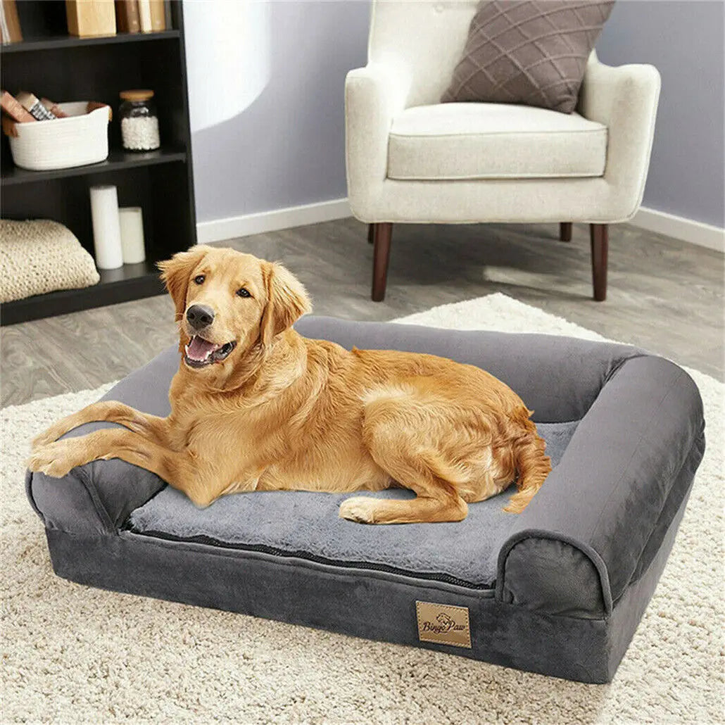 Comfort Haven | Large Orthopedic Dog Bed with Bolster & Waterproof Liner | Ultimate Support for Large Breeds 2