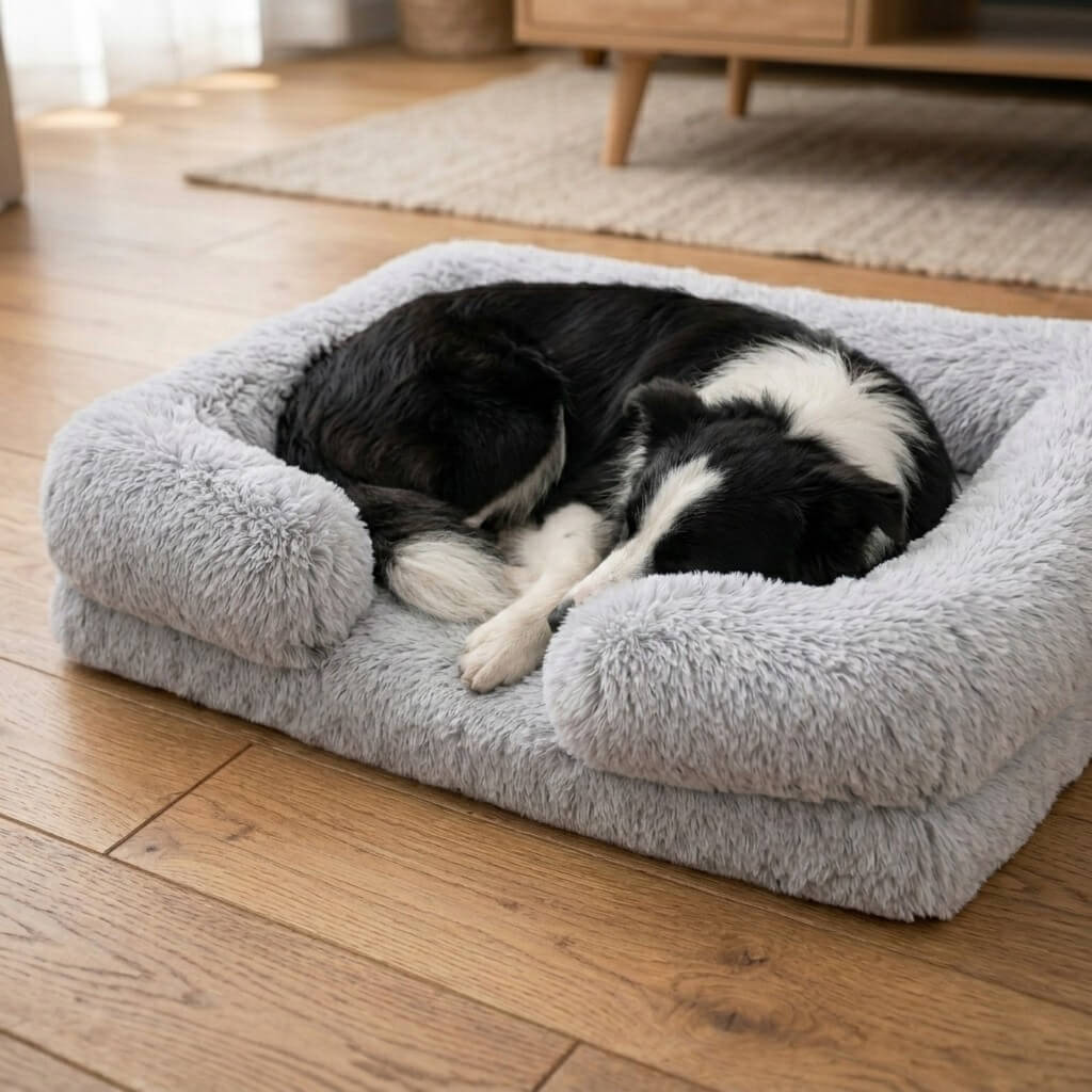 Comfort Haven | Orthopedic Dog Bed with High-Density Foam & Bolster Support | Large Size for Joint Relief 3