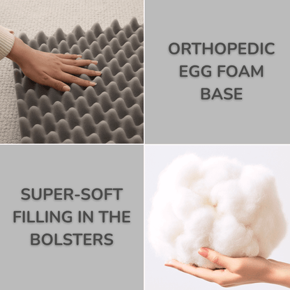 Comfort Haven | Orthopedic Dog Bed with High-Density Foam & Bolster Support | Large Size for Joint Relief 6