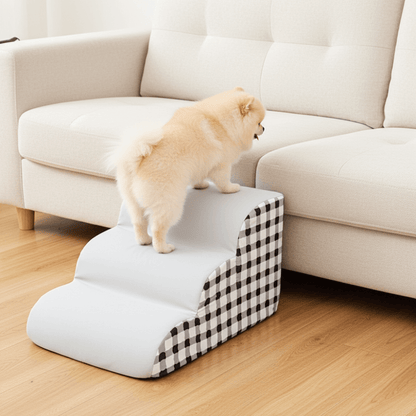 Comfy Bridge | Dog Stairs for Bed with Gentle Slope & Non-Slip Base | Safe Steps for Easy Mobility 2