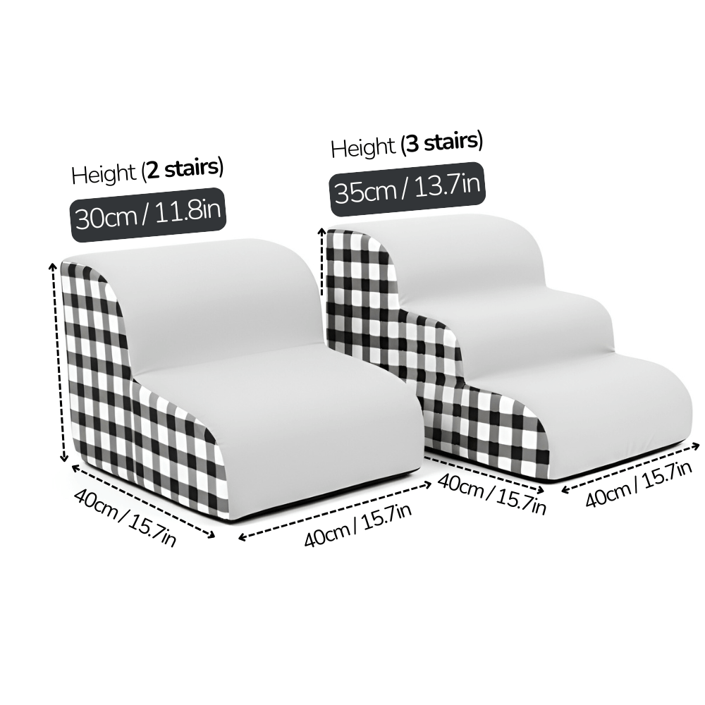 Comfy Bridge | Dog Stairs for Bed with Gentle Slope & Non-Slip Base | Safe Steps for Easy Mobility 6