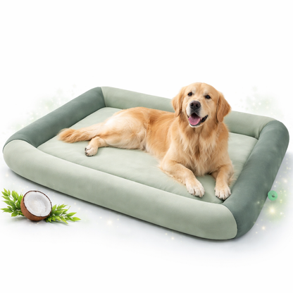 Cooling Dog Bed | Waterproof Design with Breathable Cooling Technology | Plush Comfort for Summer Relaxation 1