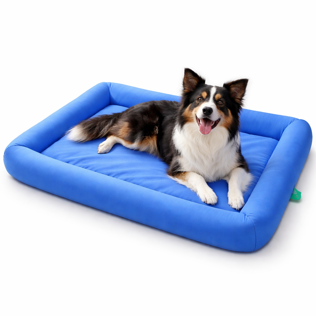 Cooling Dog Bed | Waterproof Design with Breathable Cooling Technology | Plush Comfort for Summer Relaxation 3