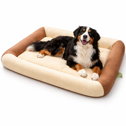 Cooling Dog Bed | Waterproof Design with Breathable Cooling Technology | Plush Comfort for Summer Relaxation 4