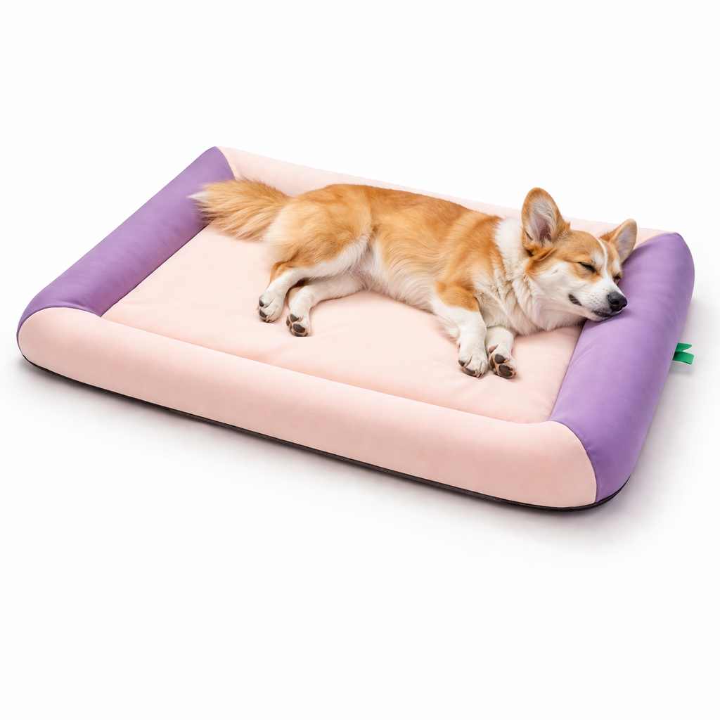 Cooling Dog Bed | Waterproof Design with Breathable Cooling Technology | Plush Comfort for Summer Relaxation 5