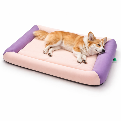 Cooling Dog Bed | Waterproof Design with Breathable Cooling Technology | Plush Comfort for Summer Relaxation 5