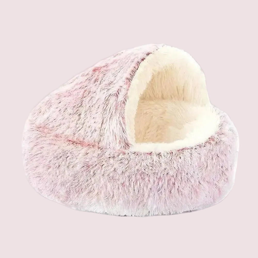 Cozy Cat Cave | Plush Cat Bed with Soft Textures for Ultimate Comfort 0