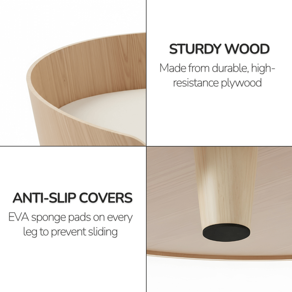 Cozy Haven | Elevated Dog Bed with Thick Cushion & Non-Slip Design | Secure Space for Ultimate Comfort 3