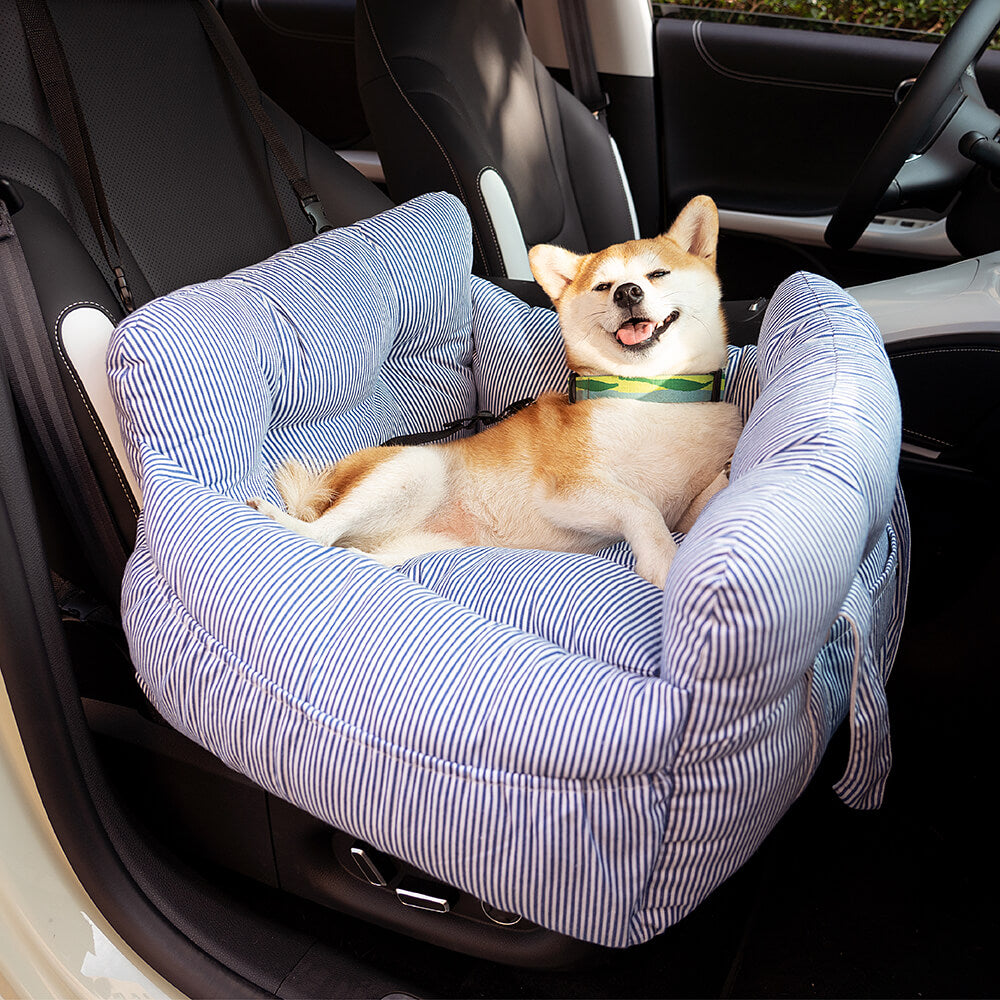 Cozy Pet Collection | Dog Booster Seat with Adjustable Safety Harness | Portable Design for Comfortable Travel 1