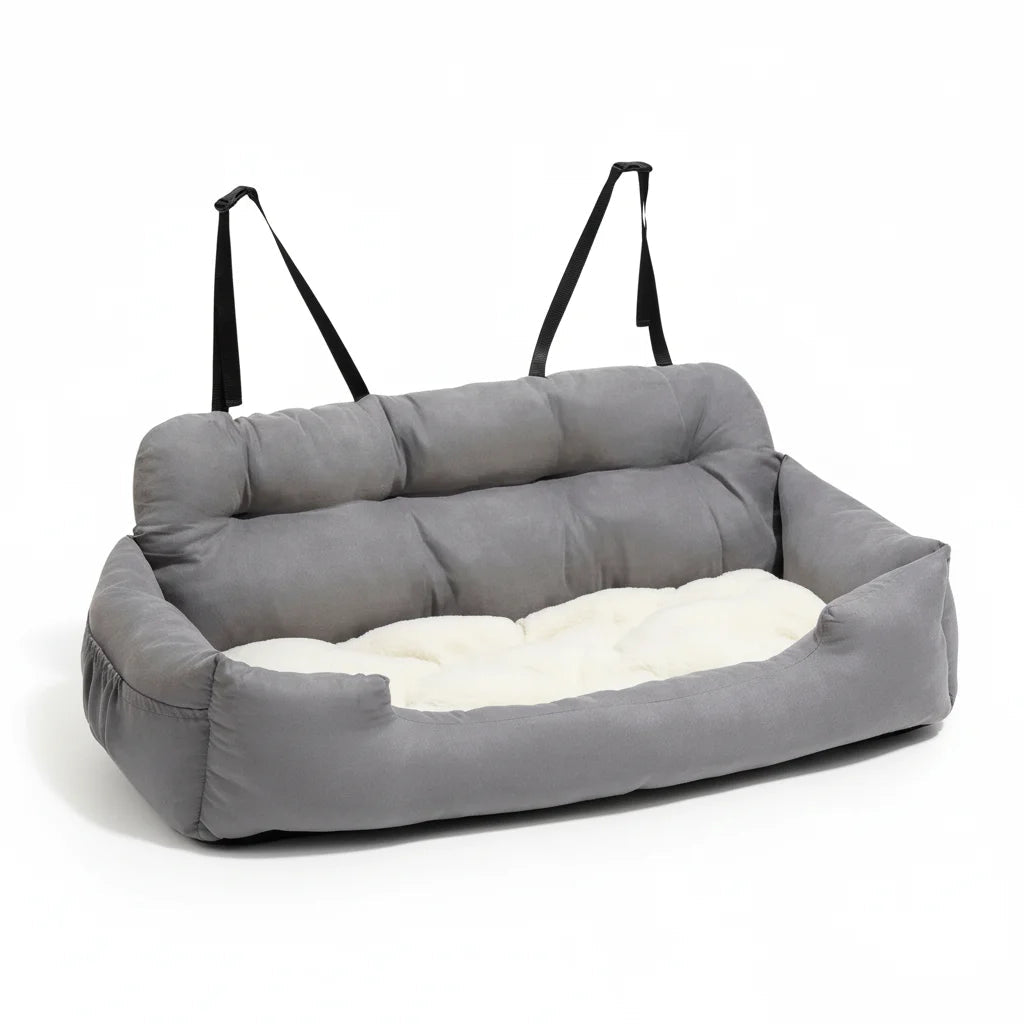 Cozy Pet Collection | Travel Dog Bed with Adjustable Safety Straps | Comfortable Space for Pets on the Go 0