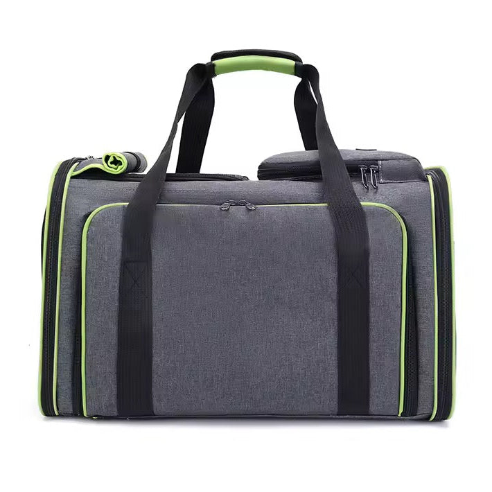 Expandable Pet Carrier Bag – Breathable Mesh, Foldable & Lightweight