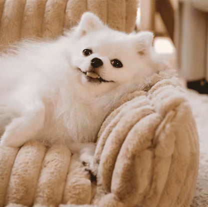 Orthopedic Dog Bed with Elevated Headrest & Joint Support