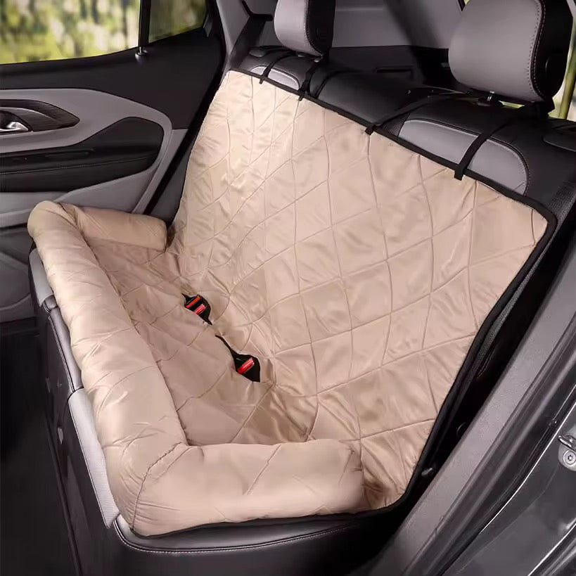 Dog Car Bed & Seat Cover | 2-in-1 | Anti-Slip | Waterproof | Machine Washable | 92x127cm