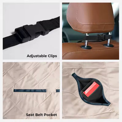 Dog Car Bed & Seat Cover | 2-in-1 | Anti-Slip | Waterproof | Machine Washable | 92x127cm