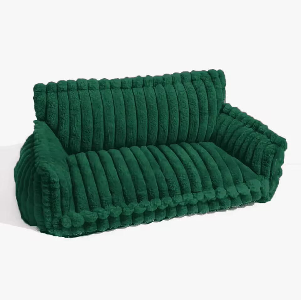 Orthopedic Dog Bed with Elevated Headrest & Joint Support